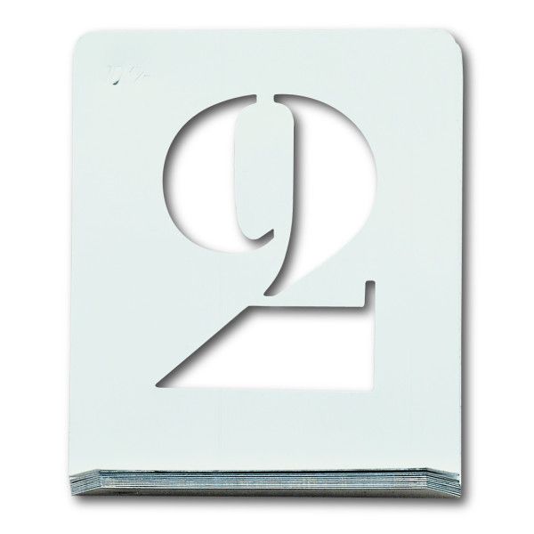 Pochoir à chiffre- écriture capitale - hauteur 40 mm