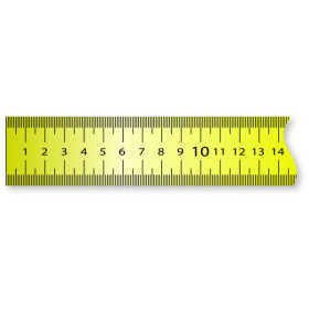 Ruban plat autocollant en acier laqué jaune 3 m x 13 mm