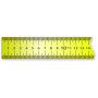 Ruban plat autocollant en acier laqué jaune 3 m x 13 mm