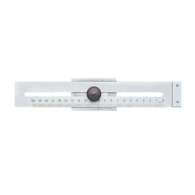 Jauge parallèle de traçage 250 mm - acier chromé