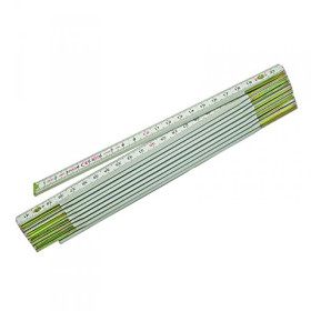 METRE PLIANT BOIS BLANC 2M