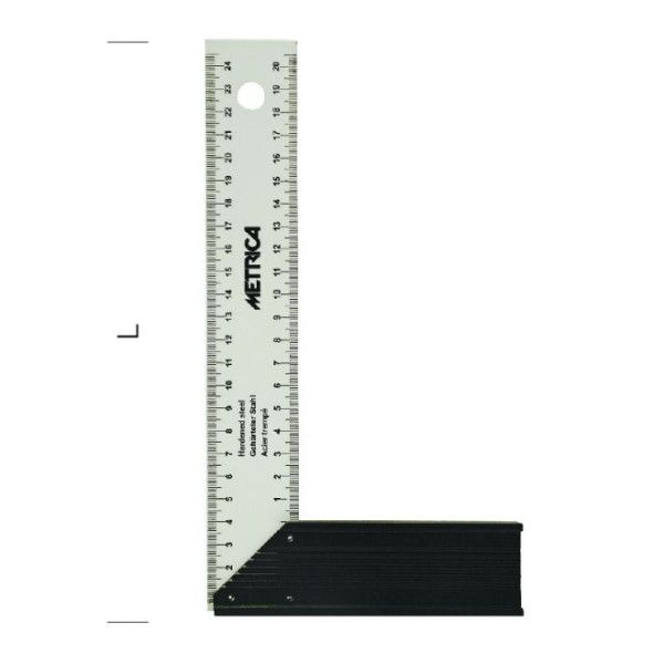 EQUERRE MENUISIER LAME BLANCHE 500MM