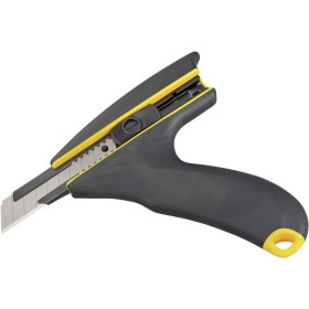 CUTTER PISTOLET AMBIDEXTRE + 10 LAMES 22MM RAZAR B