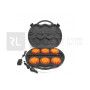 Kit 6 balises de signalisation magnétiques à Leds orange avec valise de rangement - IP67