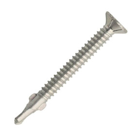 Vis auto perceuse à ailettes TFAXBM55050 bimétal 5,5x50mm tête fraisée 120° inox A2/acier cémenté