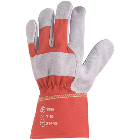 Gant docker en croûte de vachette grise Taille 10