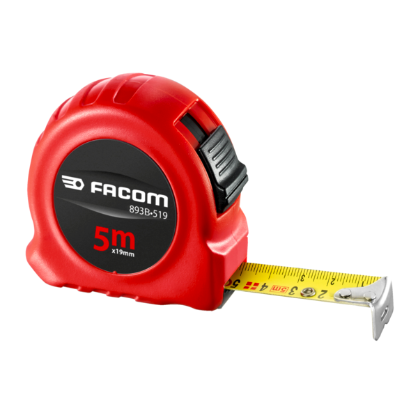 Mètre à ruban boîtier ABS double face - longueur 5m - FACOM 893B.519PB