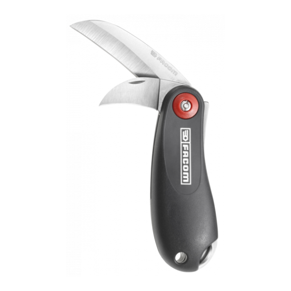 Couteau d'électricien manche plastique 2 lame FACOM 640180PB