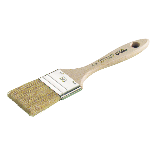 Brosse plate Bâtiment manche en bois