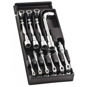 MODULE DE 10 CLES A PIPE DEBOUCHEES FACOM MOD.75-1PB