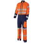 COMBINAISON LUKLIGHT DOUBLE GLISSIERE ORANGE/MARINE