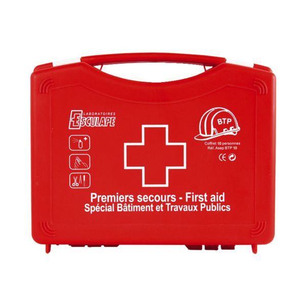 TROUSSE DE SECOURS 10 PERSONNES BTP