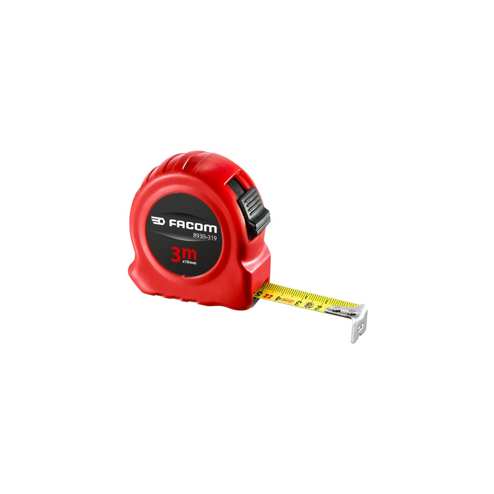 Facom Mètre à Ruban 8 M X 25 mm Red Series avec Revêtement Nylon