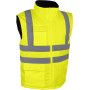 Gilet de signalisation HV jaune doublé polaire