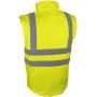Gilet de signalisation HV jaune doublé polaire