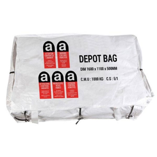 Dépôt bag pour amiante 1100x1600x500 mm 1000 kg