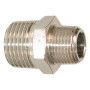Mamelon E : 3/8" Mâle - 1/2" Mâle - en laiton nickelé (vrac par 5)