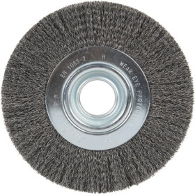 BROSSE CIRCULAIRE BR600W 150X25X32MM POUR TOURET - FIL ONDULE ACIER 0,30