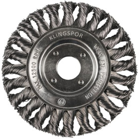 BROSSE CIRCULAIRE 115 MM BR600Z FILETAGE M14 FIL TORSADE ACIER 0,50