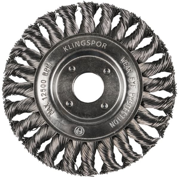 BROSSE CIRCULAIRE 115 MM BR600Z FILETAGE M14 FIL TORSADE ACIER 0,50