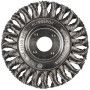 BROSSE CIRCULAIRE 115 MM BR600Z FILETAGE M14 FIL TORSADE ACIER 0,50