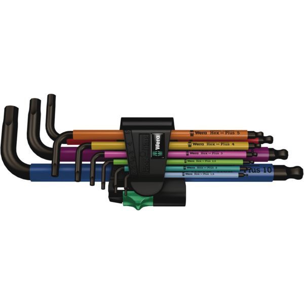 CLE MALE COUDEE 6 PANS MULTICOLOUR / JEU DE 9