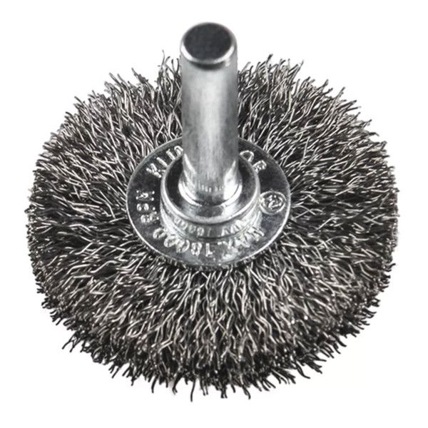 Brosse circulaire sur tige fil ondulé BRS 600 W