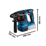 Perforateur sans-fil SDS plus GBH 18V-22 SOLO L-BOXX