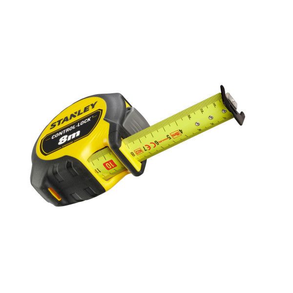 MESURE 8M X 25MM DOUBLE MARQUAGE MAGNÉTIQUE STANLEY® CONTROL-LOCK™
