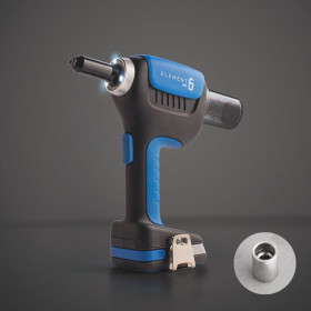 Riveteuse sur batterie ELEMENT pour rivets de structure Ø4,8 à 6,4mm