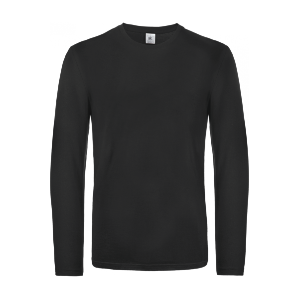 T-shirt homme manches longues 190G NOIR