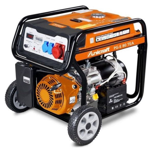 Groupe électrogène 7kW 3x400V Essence Unicraft PG-E 80 TEA