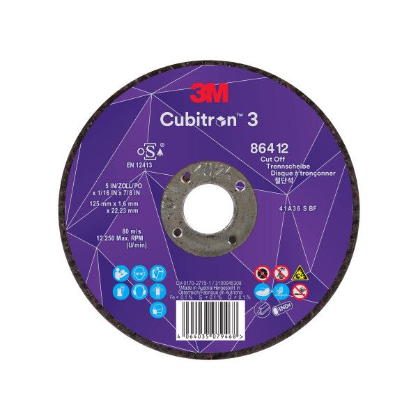DISQUE A TRONCONNER CUBITRON 3 125X1.6X22.2