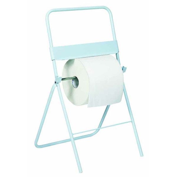 Dérouleur bobine papier sur pied Blanc