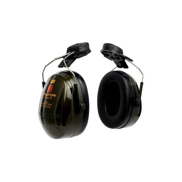 Coquilles antibruit 3M™ PELTOR™ Optime™ II, vert, monté sur casque, H520P3E-410-GQ