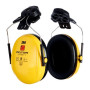 Coquilles antibruit 3M™ PELTOR™ Optime™ I, jaune, monté sur casque, H510P3E-405-GU