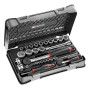 COFFRET DOUILLES 1/4' 1/2' 6P MM 31 PCES  RS.161-1