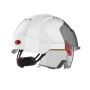 Casque sur-lunette EVO VISTAlens ventilé - crémaillère - blanc/fumé