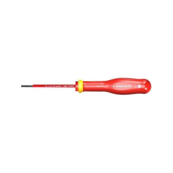 Tournevis Protwist plat 3.5x100 isolé 1000V - FACOM AT3.5X75VE