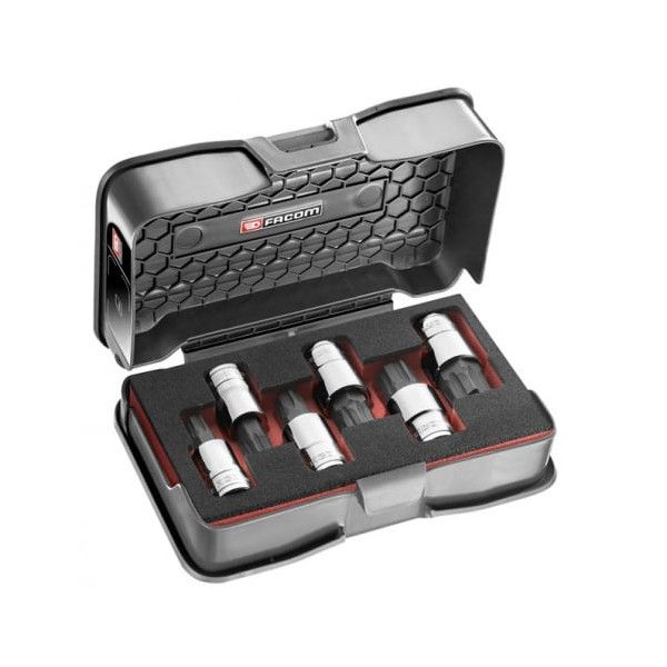 Coffret de 6 embouts OGV GRIP 6 pans 1/2" - FACOM STM.J6MGRPPB