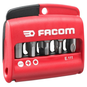Jeu mixte de 10 embouts 1/4" - série 1 - 25 mm + porte-embouts - N°2 - FACOM E.111PB