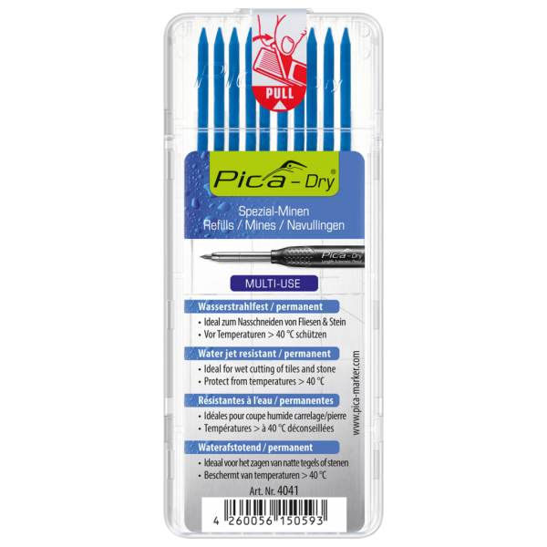 Etui de 10 mines bleues pour PICA DRY
