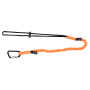 Longe élastique pour connexion d'outils à un point d'attache sur l'utilisateur