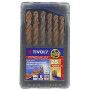 Coffret de 25 forets métaux FURIUS HSS revêtus FUSIO pointe en croix Ø 1 à 13mm par 0,5
