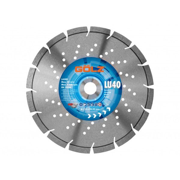 Disque diamant GOLZ LU 40 230X22.2