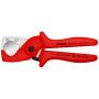 Pince coupante PlastiCut pour tubes flexibles et gaines renforcés 185 mm KNIPEX
