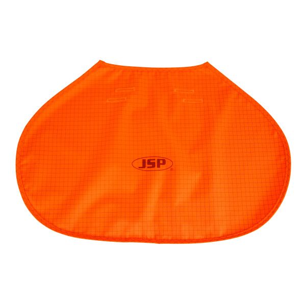 Protège nuque orange haute visibilité UV 50 ignifugé et anti-statique adaptable sur casque EVO