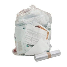 Sac poubelle transparent 130 litres 40 microns x200