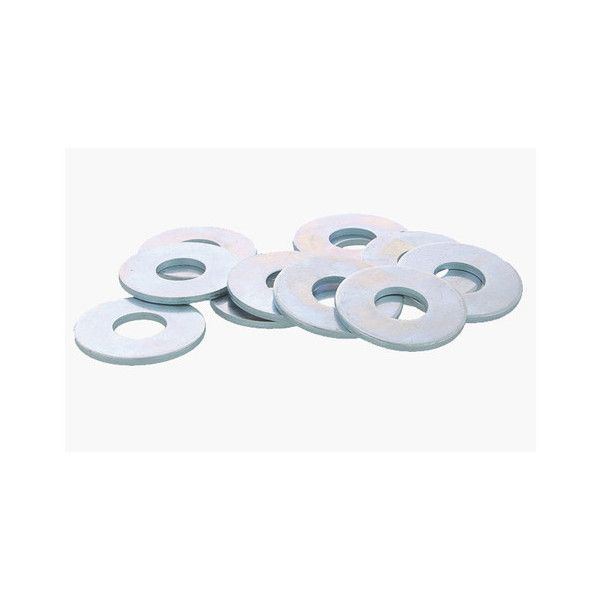 Rondelle Plate en Acier Zingué Blanc