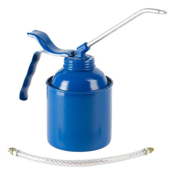 BURETTE POMPE LAITON CORPS METAL BLEU 500 ML